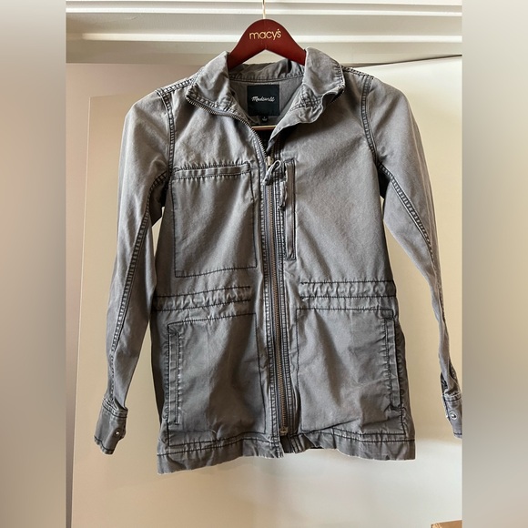 Madewell Fleet Utility Jacket in Gray, Size Small - Picture 4 of 5
